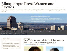Tablet Screenshot of albuquerquepresswomen.org